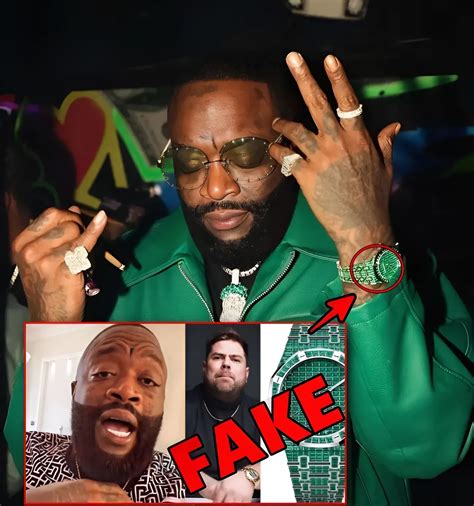 who was rick ross talking about fake watch|rick ross allegations.